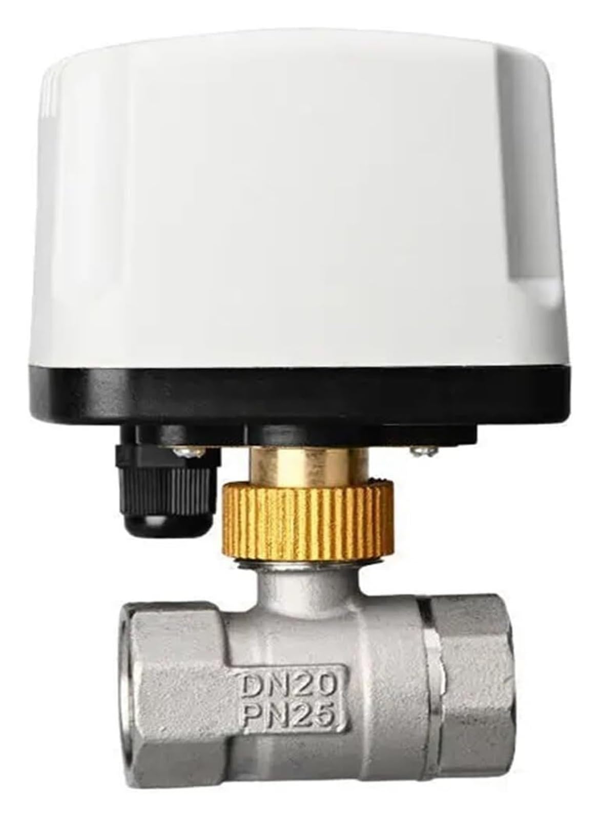 Vanne motorisée inox anti-corrosion 220V pour circuits hydrauliques durables