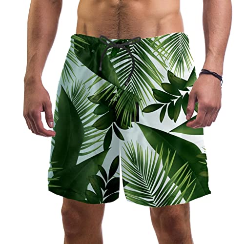 Maillots de bain hommes séchage rapide JDEZ short de plage vert