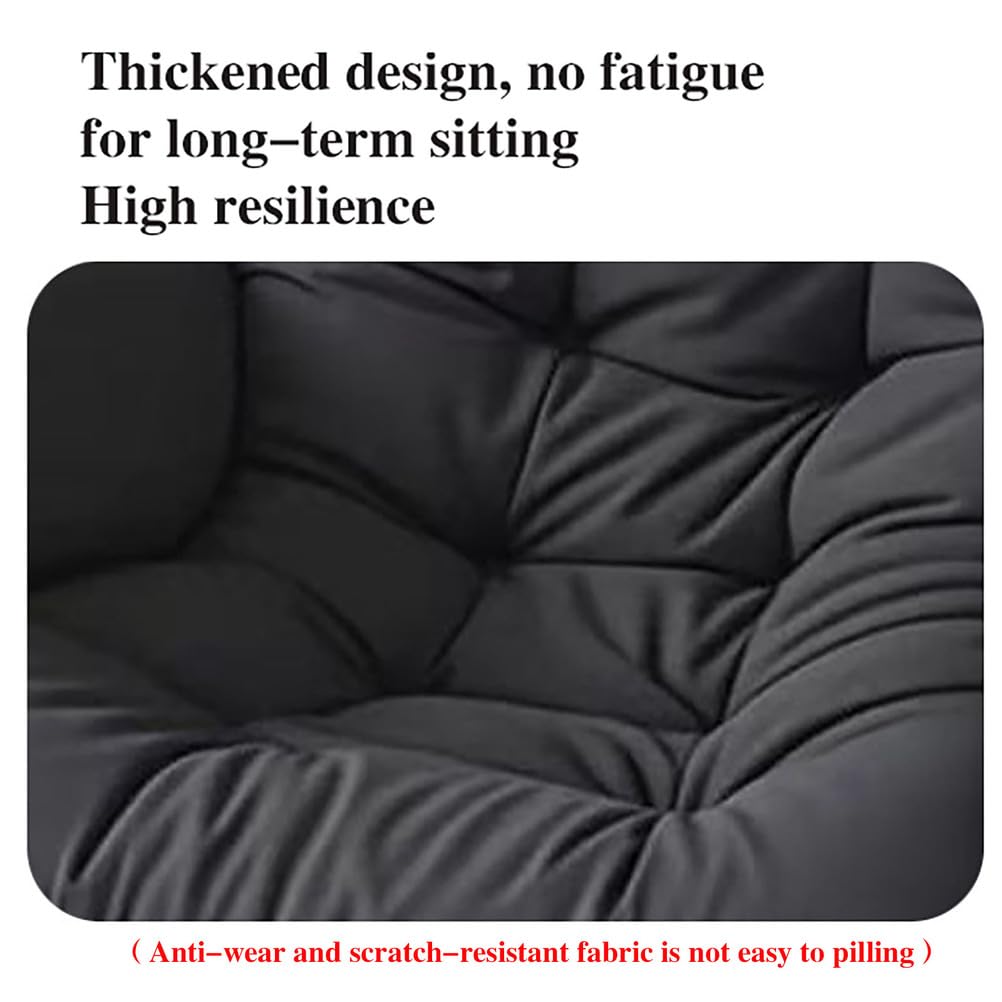 Generisch Hängesessel-Kissen, Schaukelsessel-Kissen Indoor Sitzkissen Garten Polster Auflage für Hängeschaukel Hängekorb Waschbar Schaukelstuhl Dicke Hängestuhl Sitzauflage,AA,Light Gray
