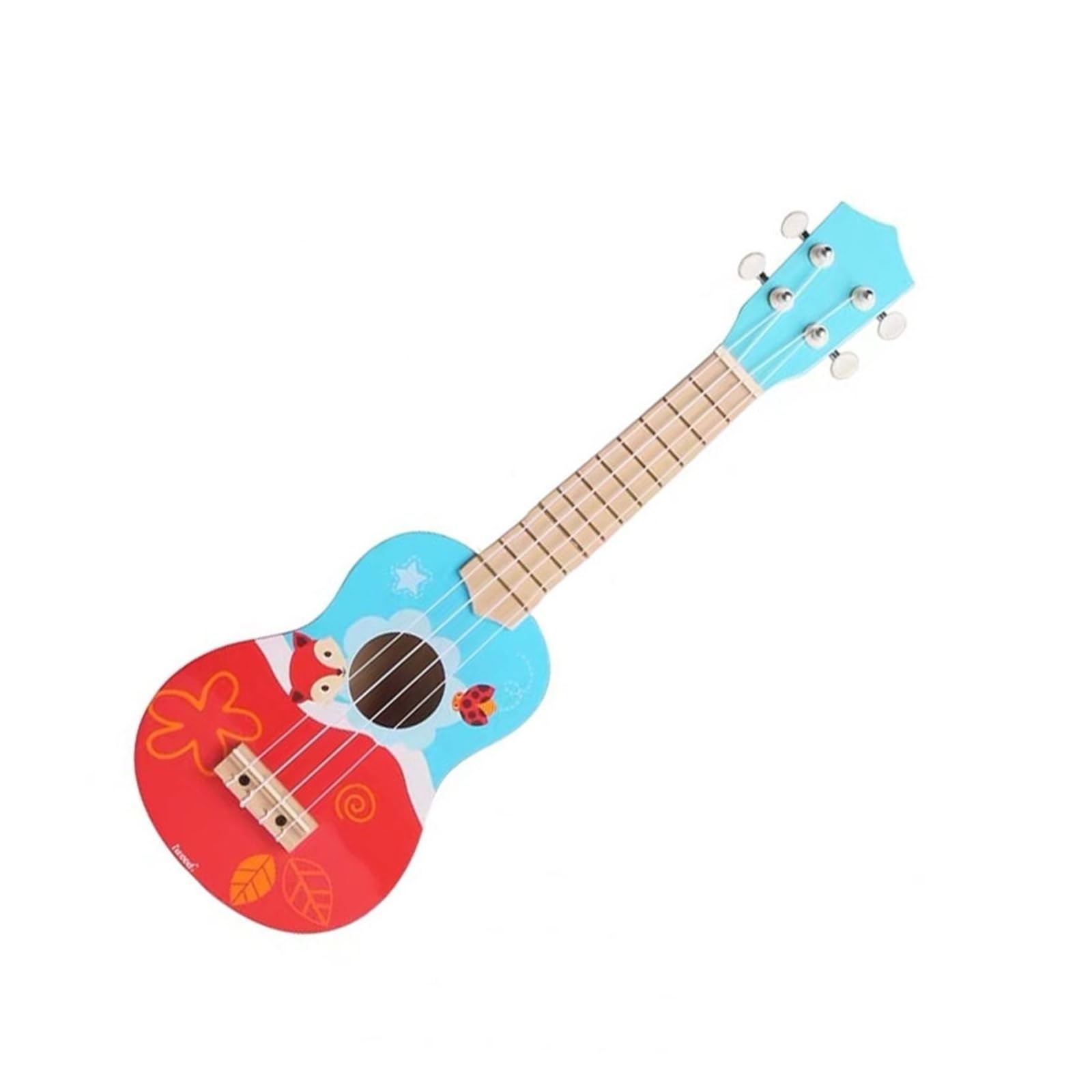 Ukulele 21calowa Gitara Ukulele Mały Czterostrunowy Kolorowy Instrument Dla Początkujących