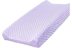 Owlowla Soft Minky Dots Purple Changing Pad Cover
