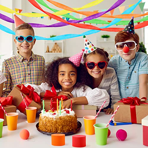 Rainbow Crepe Paper Streamers Colorful Crepe Paper Streamers Rolls Party Streamer For Diy Art Project Supplies, Baby Shower, Fiesta, Cinco De Mayo, Neon Birthday Party Backdrop Decorations (18 Rolls) #TOP5