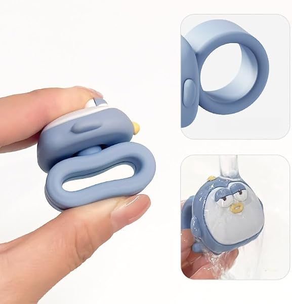 3 almohadillas de silicona para manija de puerta, protector de pared, protector de puerta, protector de perilla anticolisión para ventana del hogar y dormitorio (blanco, azul y caqui) - 3