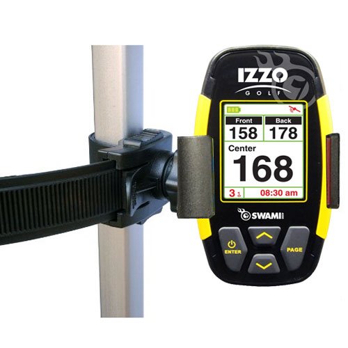 ChargerCity Strap Lock Golf Trolley Cart Pole Holder Mount for Garmin Approach G7 G80 Golf Buddy Tour World Platinum Izzo Swami Max 6000 Vibe Kiss SkyCaddie Touch SGX MX+ Ragefinder GPS - Thumbnail 3