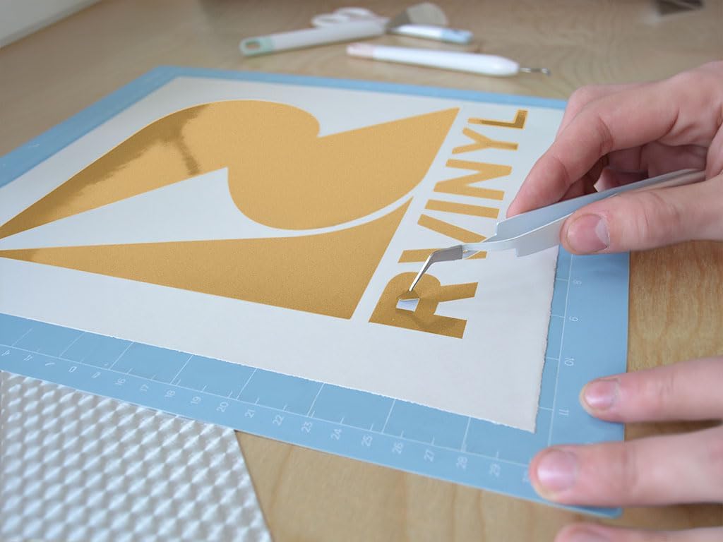 24" x 10ft Roll of Oracal 651 Gold Craft Vinyl - On a 1.5" Core - Adhesive Vinyl for Cricut, Silhouette, and Cameo Cutters - Gloss Finish - Outdoor and Permanent