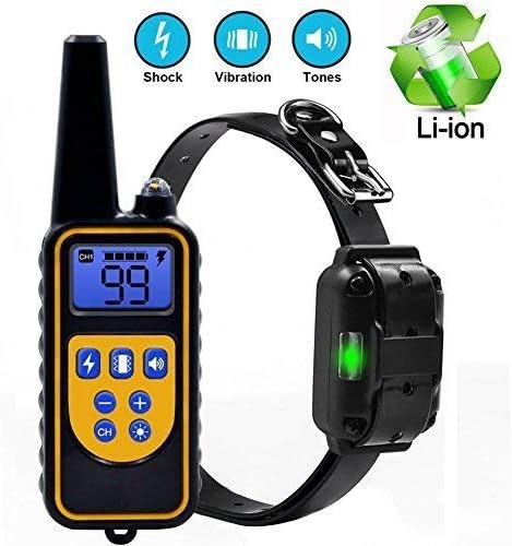 VINIKING Dog Training Collar - IP67 Water-Resistant and Rechargeable with 800 Yards Remote - Shock/Vibration/Beep Anti Barking Collar…
