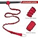 4 Pack Kayak Paddle Leash Weight Stretchable Coiled Kayak Rod Leash Lanyard for Boating Canoeing Fishing Kayaking