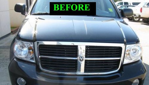 312 Motoring Fits 2004-2010 Dodge Durango Chrome Grille Grill Kit 2005 2006 2007 2008 2009 04 05 06 07 08 09 10 Limited Slt Sxt St Hybrid 4X4 #TOP1