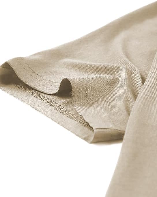 Poetsky Summer Womens Tunic Tops for Leggings with Pockets Short Sleeve Casual Long T Shirts S-3XL - Image 4