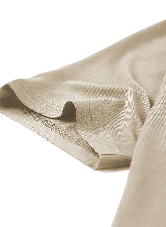 Poetsky Summer Womens Tunic Tops for Leggings with Pockets Short Sleeve Casual Long T Shirts4