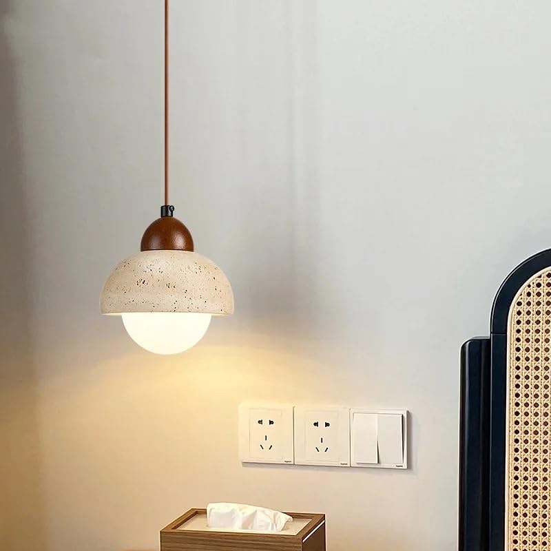 Lampe suspendue nordique en travertin pour une ambiance café chaleureuse