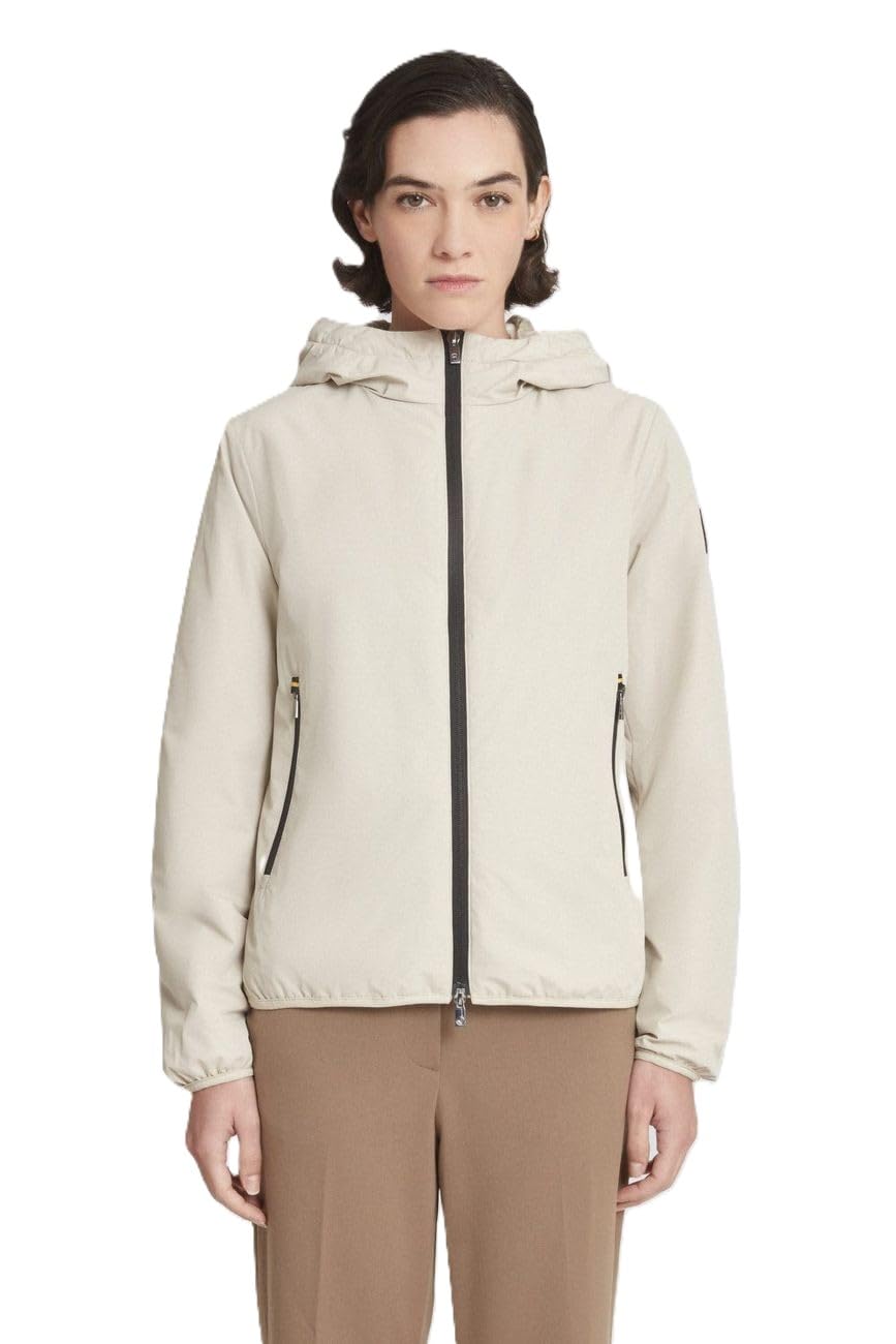 Ciesse Piumini Giacca imbottita donna beige con cappuccio mod.sofy