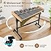 Costzon 32 Note Marimba, Aluminum Xylophone with Rubber Wood Base & Resonance Tubes, 32-Key Professional Glockenspiel with Mallets, Adjustable Stand & Lockable Wheels for Beginners, Students & Adults