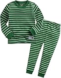 VAENAIT BABY Kids Boys Sleepwear Pajama 2pcs Set Color Pen Green S