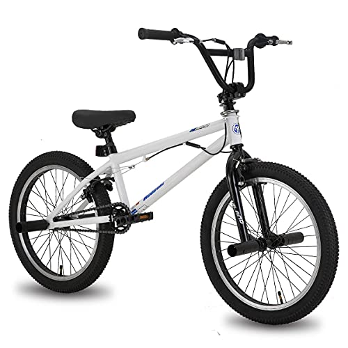 Hiland 20" Kids Bike For Boys Bmx Freestyle Bicycle White #TOP12