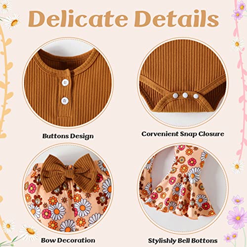 Neobella Newborn Girl Clothes Short Sleeve Romper And Floral Pants Set Infant Girl Outfits 0 3 Months #TOP3
