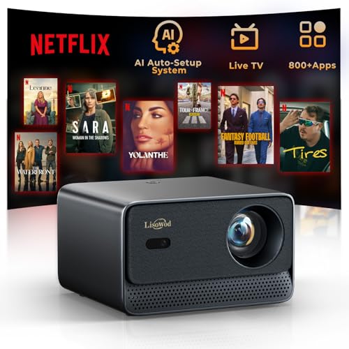 Projector with WiFi and Bluetooth: [1100 ANSI /Auto Focus/ 800+ N...