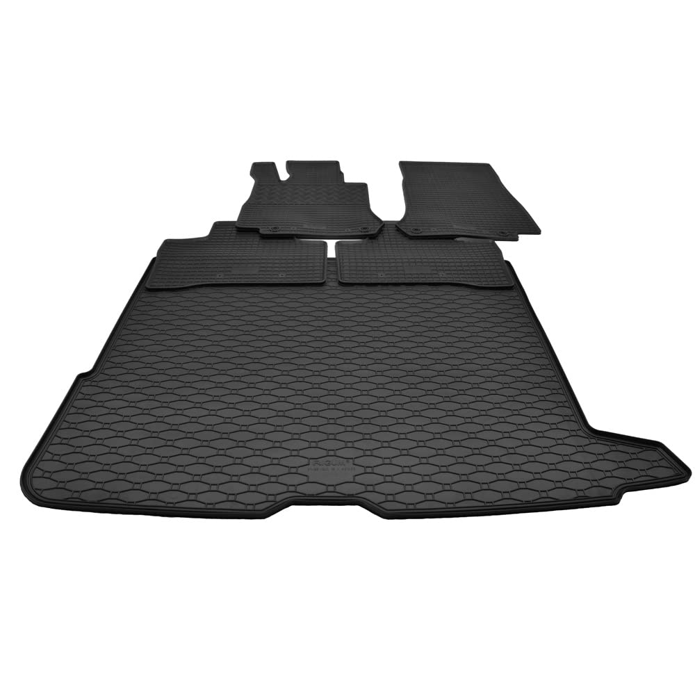 Gummifußmatten+Kofferraum Set kompatibel mit Mercedes GLC X253