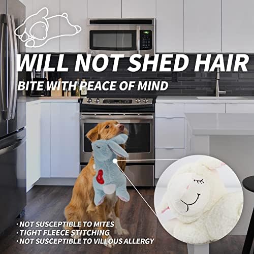 ALL FOR PAWS Puppy Behavioral Aid Heartbeat Comfort Bunny Toy, Dog Crate Snuggle Anxiety Relief Sleep Aid Plush Toys with Warmer Bags (Heart Beat Warm Bunny)