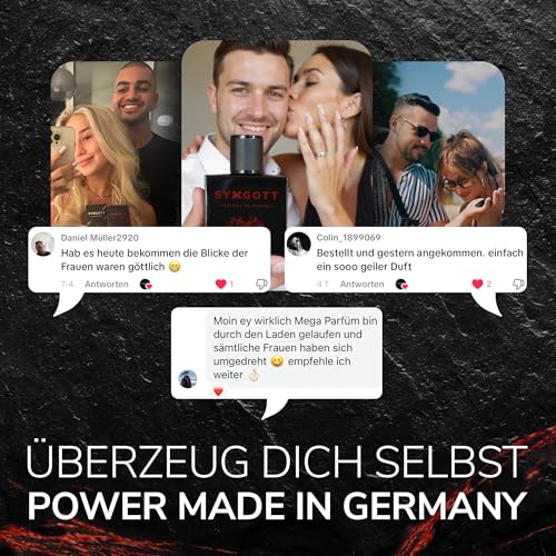 SYXGOTT HEARTBREAKER Männerparfum mit Pheromon Öl | Extrait de Parfum für Herren | Parfumprobe inklusive | intensiv, würzig und erfrischend | perfekter Herbst & Winterduft