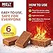 Fire Starter Squares, 160 pcs - Charcoal Fire Starters for Campfires, Grill, Outdoor Pit, Fireplace, Wood Stove, BBQ - Firestarter Sticks, Water Resistant & Odorless - Camping Accessories Essentials