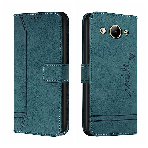Protección de pantalla del teléfono Compatible con Huawei Y3 2017/Y3 2018/Y5Lite 2017 funda tipo cartera, funda protectora de TPU a prueba de golpes, funda de piel sintética Compatible with teléfono c