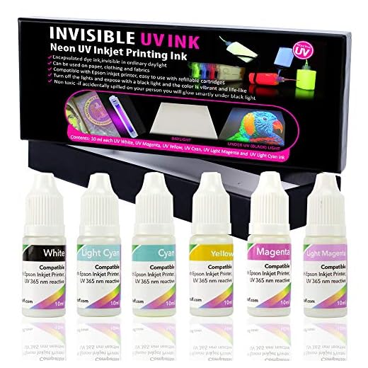 6 Color UV Invisible Ink Set