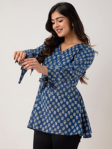 Image of feranoid Women Cotton Angrakha Kurti