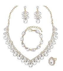 White Crystal- Gold Plated