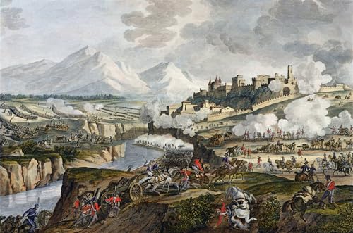 Impression sur toile tableau la bataille de Roveredo Horace Vernet image décoration murale