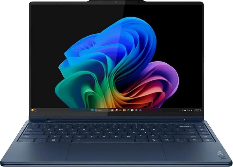 Yoga 9i 2-in-1 Aura Edition with 14” OLED 4K Touchscreen, 32GB RAM | Intel Ultra 7 258V 8-Core Processor, 1TB M.2 NVMe SSD, Copilot+ Laptop, Yoga Pen, Wi-Fi 7, Windows 11 Pro - Cosmic Blue