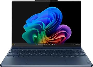 Yoga 9i 2-in-1 Aura Edition 14" Copilot+ Laptop (2025) - Intel Ultra 7 258V 8-Core, 32GB RAM, 1TB M.2 NVMe SSD, 14.0" 2.8K OLED Touchscreen 1100-Nits, Windows 11 Pro - Cosmic Blue