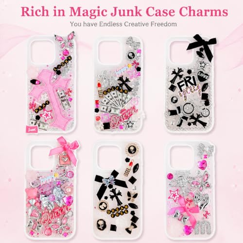 Image of SANNIDHI 2380pcs Junk Phone Case Charms Kit for DIY Customizing Phone Case