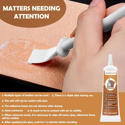 Miniatura 6 de Innovayou Pegamento Para Cuero 120 Ml, Adhesivo Instantáneo, Permanente Y Suave, Impermeable, Para Piel, Sofás, Asientos De Coche Y Carteras