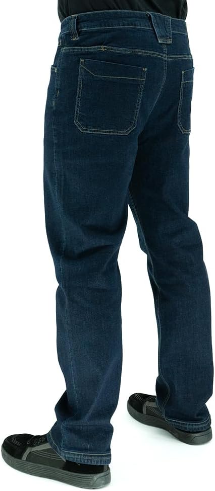 LA Police Gear Men's Terrain Flex Relaxed Fit Tactical Jeans, Comfortable Stretch Denim Jean, EDC Stretch Waistband Jeans - Image 7