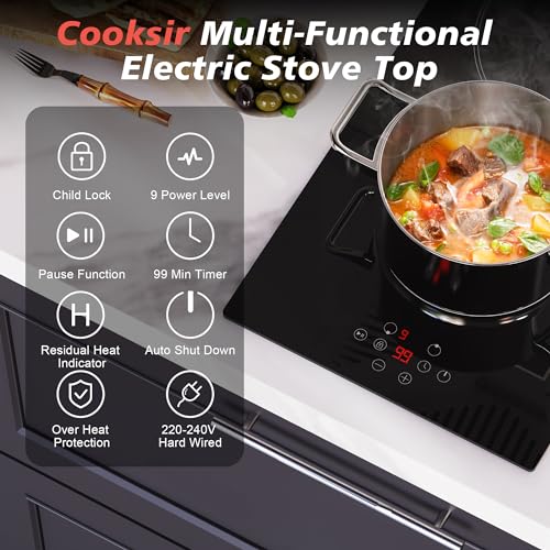 Image of 2 Burner Electric Cooktop 220V 3000W