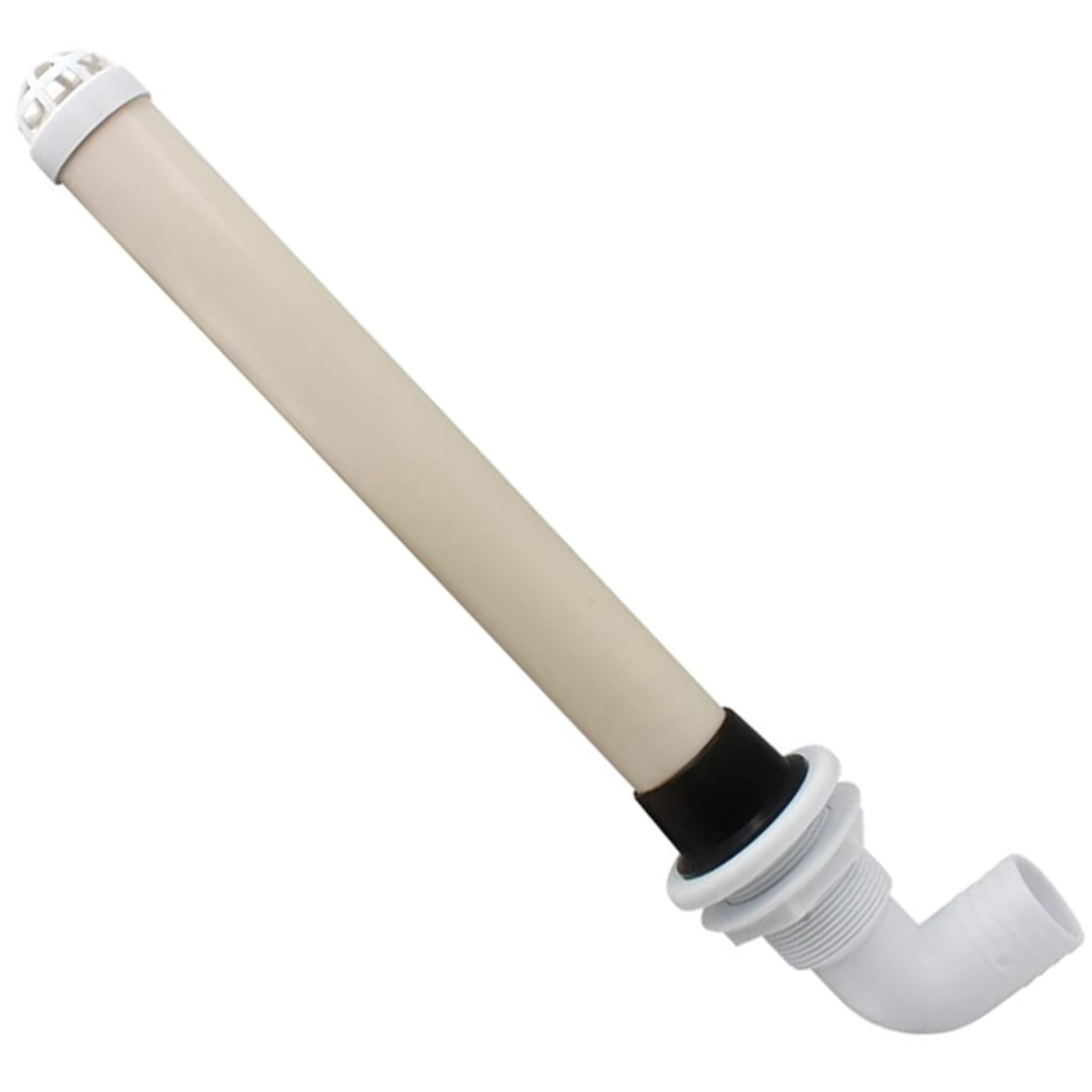 Tubo di drenaggio per troppopieno Livewell, Tubo di drenaggio per pozzo Vivo da 17, 7 Pollici a 90 Gradi Adatto a Tutti Gli scafi 1-1/2 Thru | Hardware di Coperta