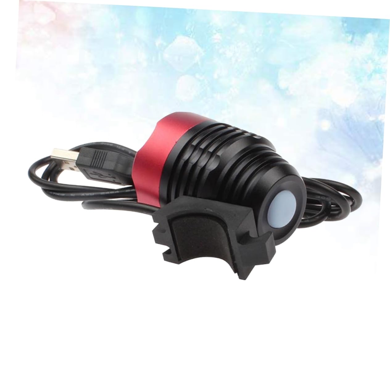 YARNOW 2 Piezas Linterna de Seguridad para Ciclismo luz Trasera de Bicicleta Luces de Bicicleta Luces LED luz de Bicicleta USB Bicicleta de montaña lámpara de Cabeza Faro l2