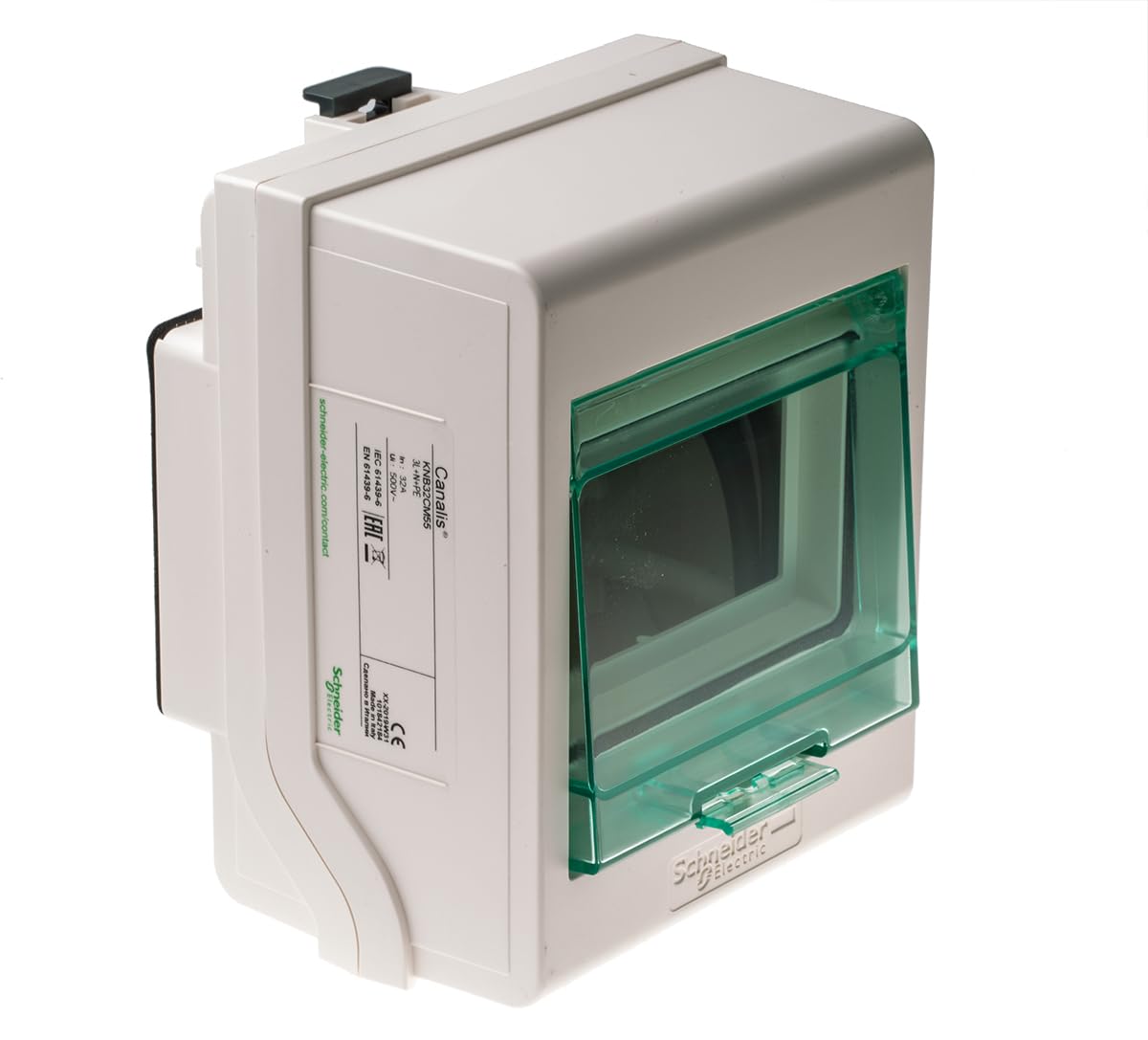 Schneider Electric Knb32 Cm55 Canalis Unità Di Derivazione Per Dispositivo Modulare 4 Poli, Pré-Viable, 3L + N + Pe, 32 A, 230 – 500 V, 50/60 Hz, Bianco-image