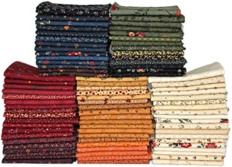 10 Fat Quarters - Kansas Troubles by Moda Fat Quarter Bundle Calico Floral Flowers Classic Reproduction Style Quality Quilters Assorted Cotton Fabrics M22805c