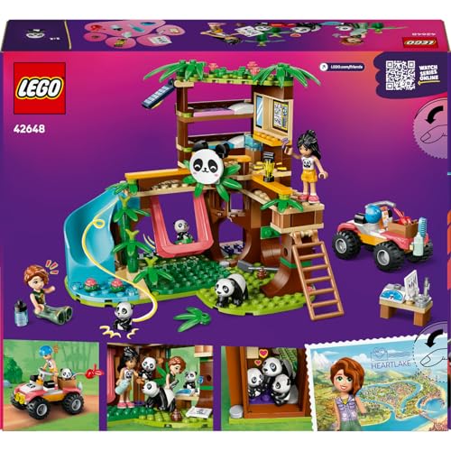 LEGO Friends Panda Barınağı Hayvan Bakımı 42648-7 Yaş ve Üzeri Hayvansever Çocuklar için Sevimli Figürler İçeren Yaratıcı Oyuncak Yapım Seti, Doğum Günü Hediyesi (243 Parça)