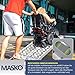 MASKO® Auffahrrampe 340kg Faltbare ALU Verladerampe Max 680kg* Pro Paar Verladeschiene Antirutsch Klappbar max. 340kg* pro Stück Motorrad ATV Quad PKW Auto Laderampe,1x Auffahrrampe Silber