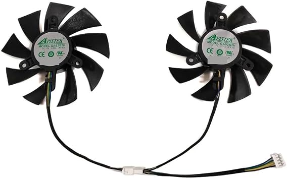 2Pcs/Set T129215SU Graphics Cards Fan GPU Cooler for JIESHUO RTX 3070 8gb GTX 1660 Super 6GB RX 580 8GB