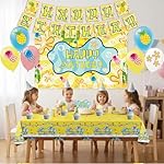 Cartoon Birthday Decorations, Party Decorations, Birthday Party Supplies, Backdrop Banner, Balloons, Tablecloth, Cupcake Toppers, Large Cake Decorations, Table Cover - Image 5
