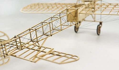 Miniatura 5 de Kits de avión de madera Balsa, modelos de madera Bleriot, para manualidades, cortados con láser, kits de aviones de madera de balsa para adultos,