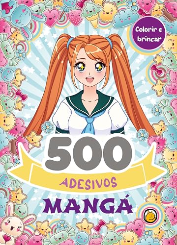 500 adesivos: mangá: