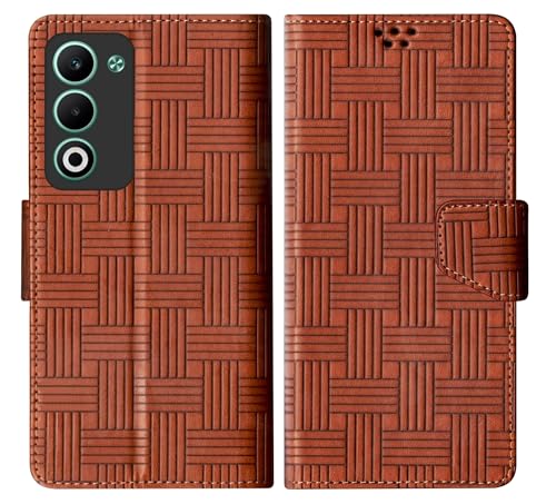 Image of SBMS Flip Cover for Oppo K13x 5G / Oppo A5 5G 6.67 inch Back Cover Case with Magnatic Closure | Inbuilt Stand | Card & Money Pocket (Mat Tan)