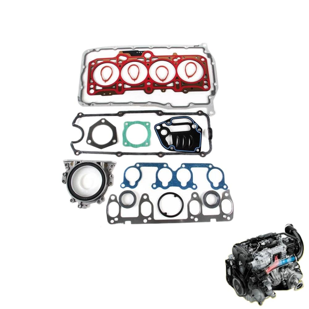 Kit di ricostruzione set completo di guarnizioni per parti del motore 2.0 L compatibile con B5 AVH BEV AZG 2.0L 037129717C 06A103383AN