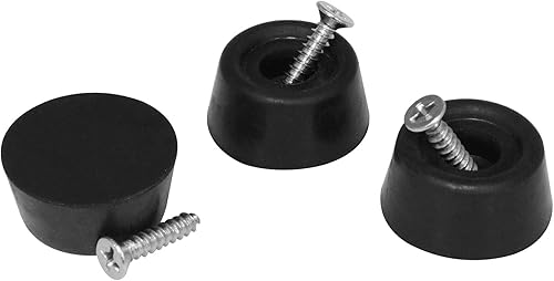 Miniatura 2 de Cubierta de base de goma para barra de billar (con tornillos), 10 unidades