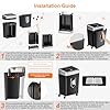 Bonsaii 15-Sheet Office Paper Shredder, 40 Mins Heavy Duty Shredder for Home Office, Crosscut Shreder with Anti-Jam System & P-4 High Security Supports CD/Credit Cards/Staple,5 Gal Pullout Bin C169-B
